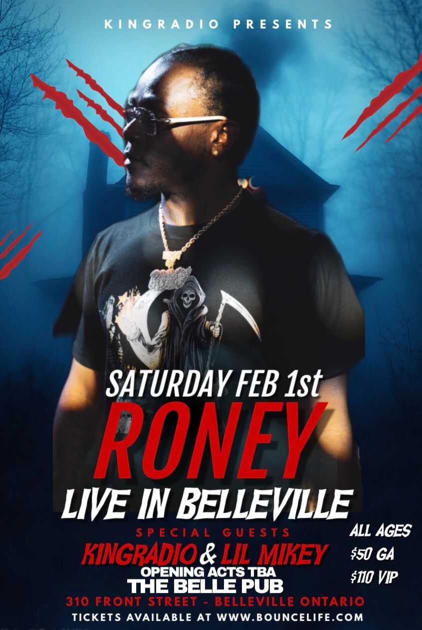 Roney Live in Belleville (All Ages)