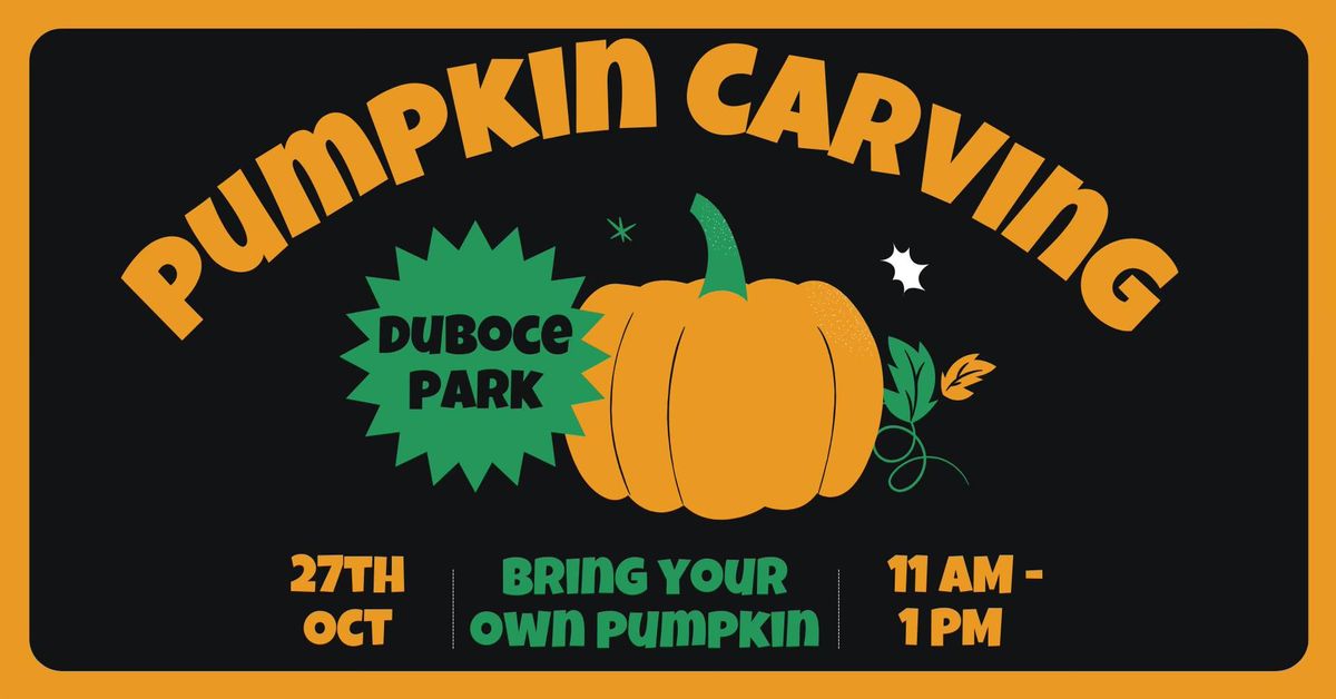 Free Pumpkin Carving in Duboce Park