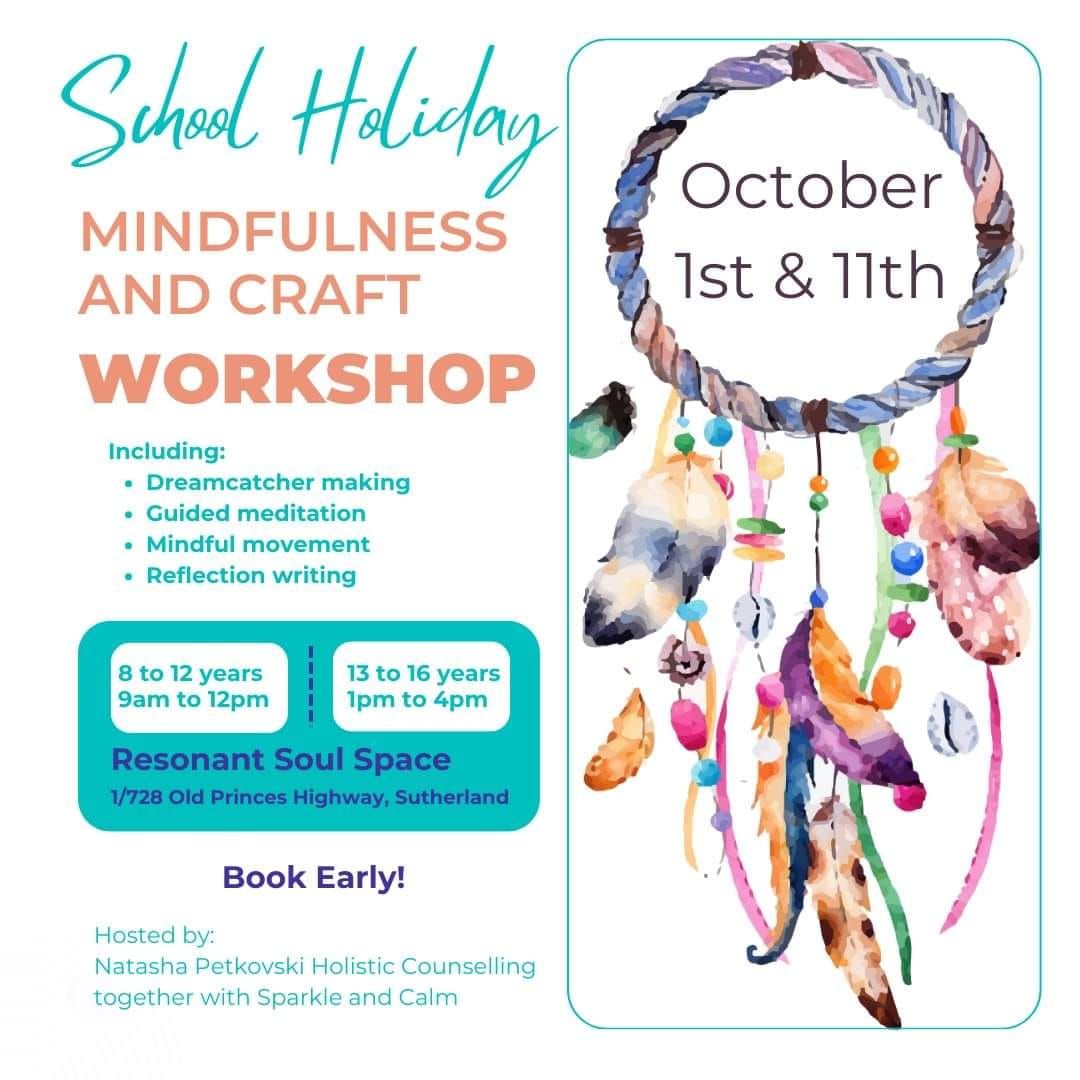 School holiday mindfulness and craft workshop