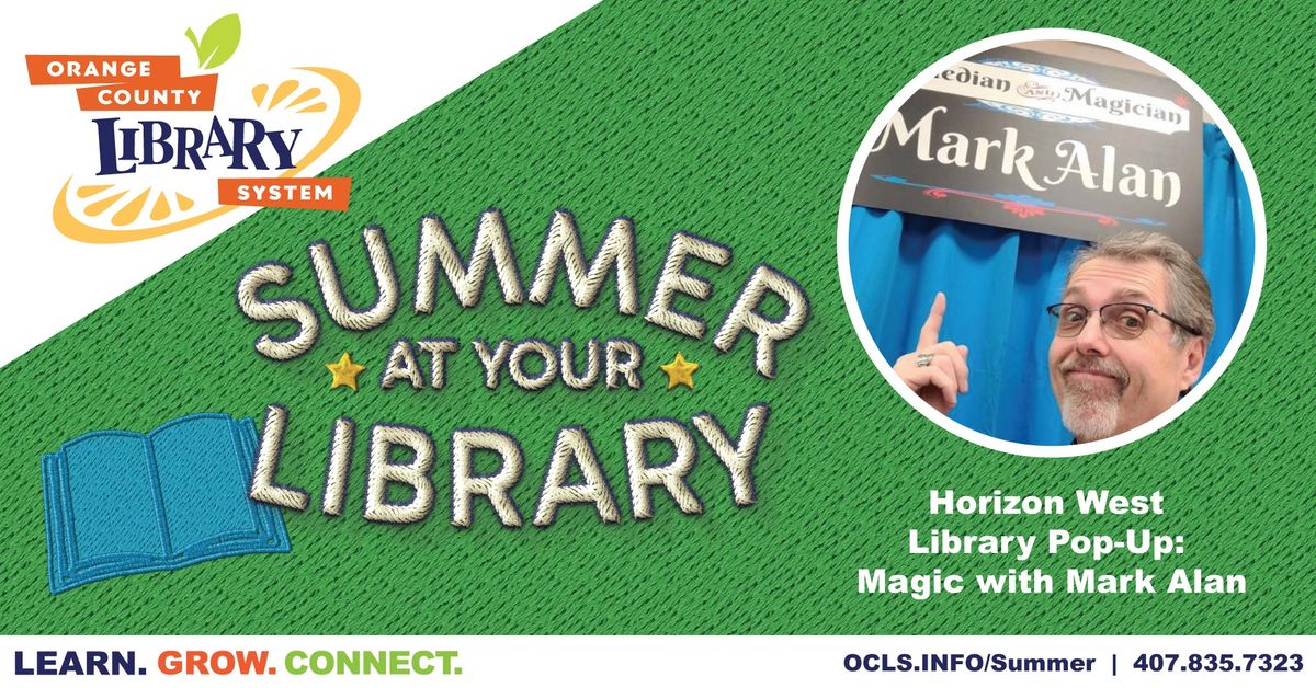 Library Pop-Up: Magic with Mark Alan
