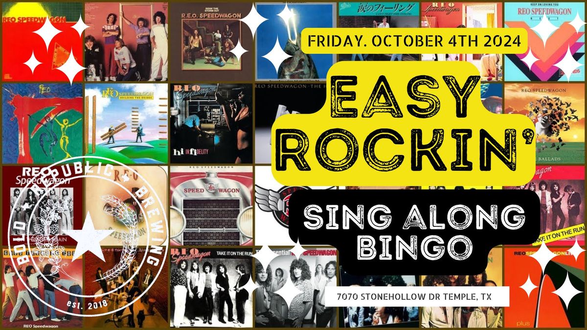 Easy Rockin'-SING ALONG BINGO