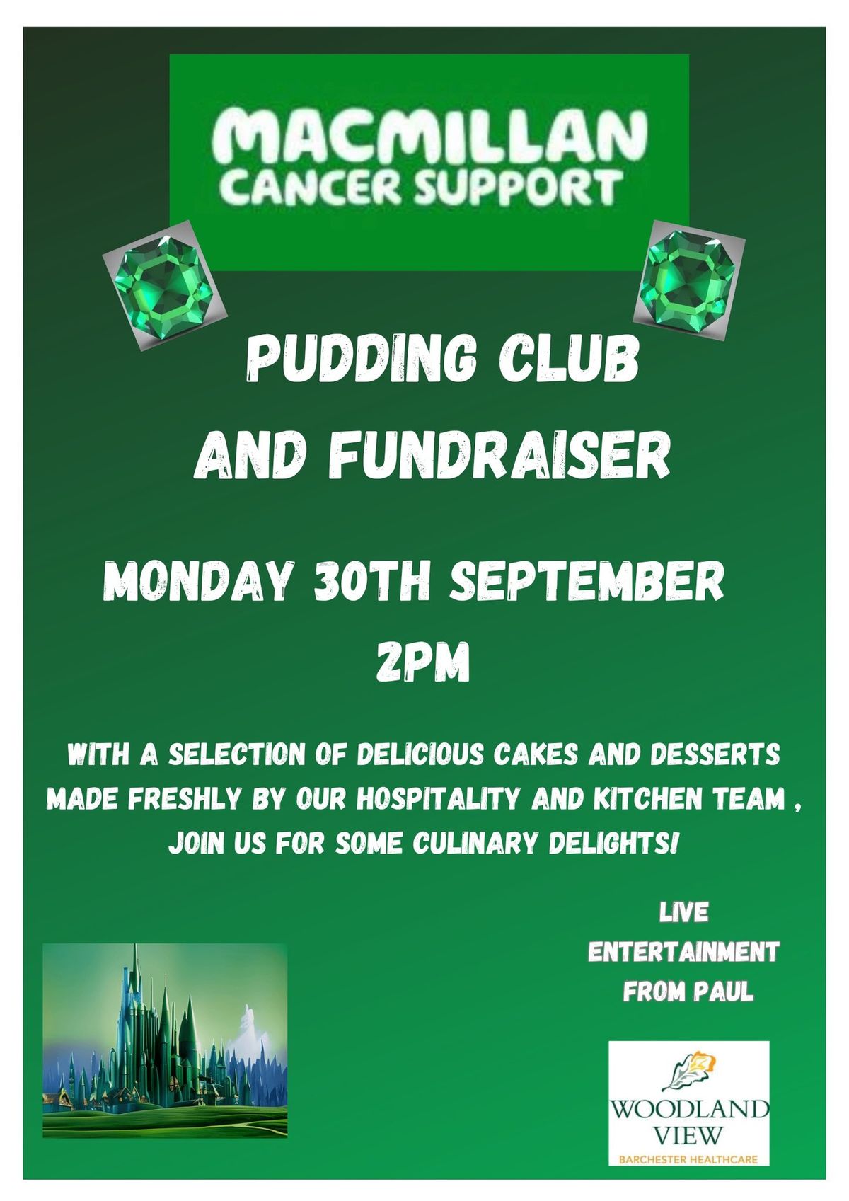 Pudding Club and Macmillan Fundraiser 