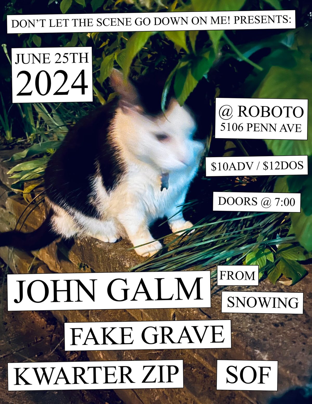 John Galm (from Snowing) w\/ Fake Grave + Kwarter Zip + Sof at Roboto