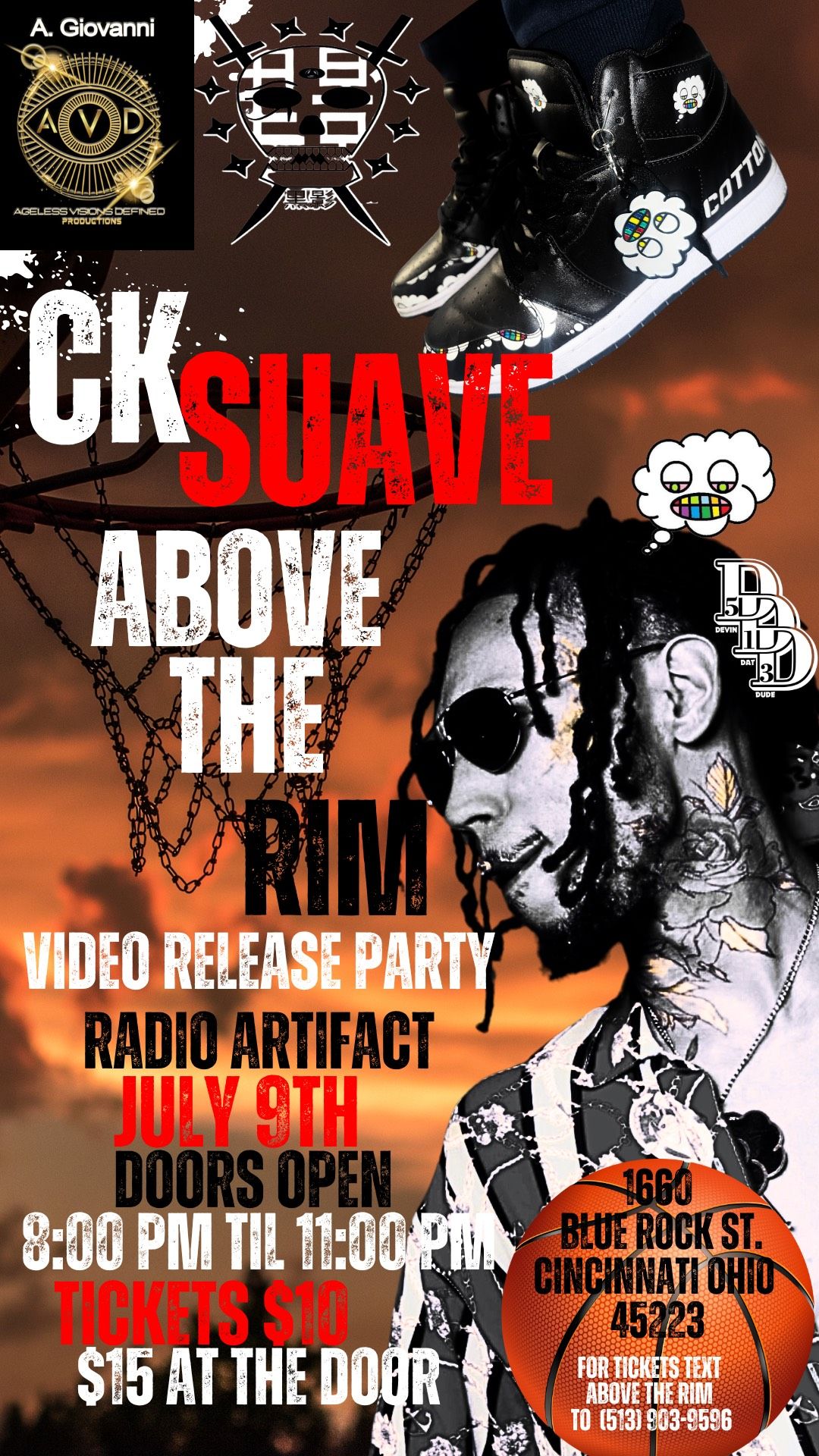 CK Suave - Above the Rim video release show  \/\/\/ LIVE at Radio Artifact 2024.07.09