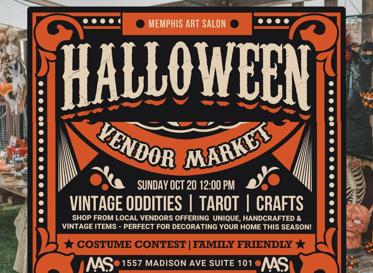 Halloween Vendor Market at the Memphis Art Salon