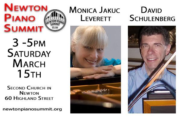 Newton Piano Summit - David Schulenberg and Monica Jakuc Leverett