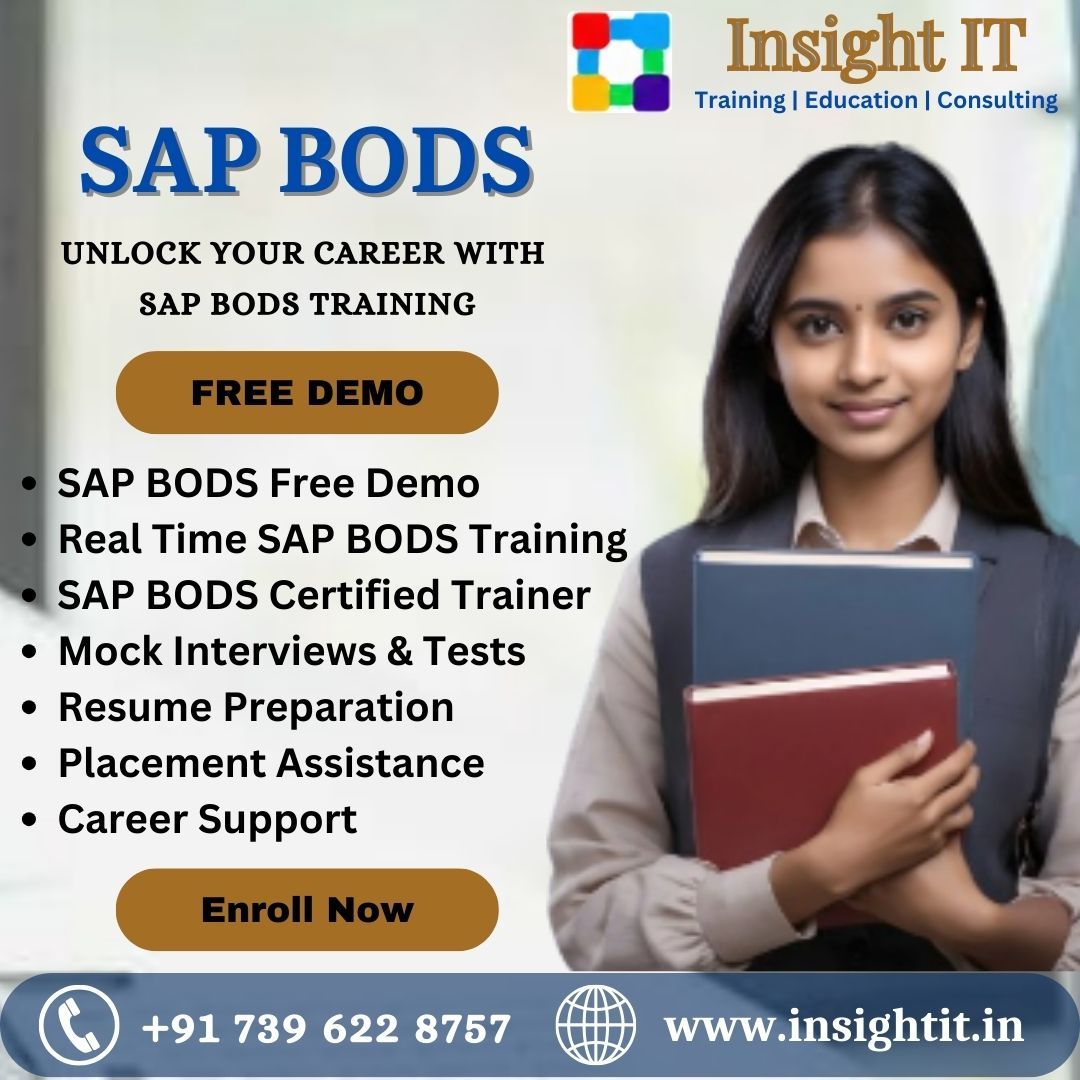 Join SAP BODS Training Free Demo at Insight IT