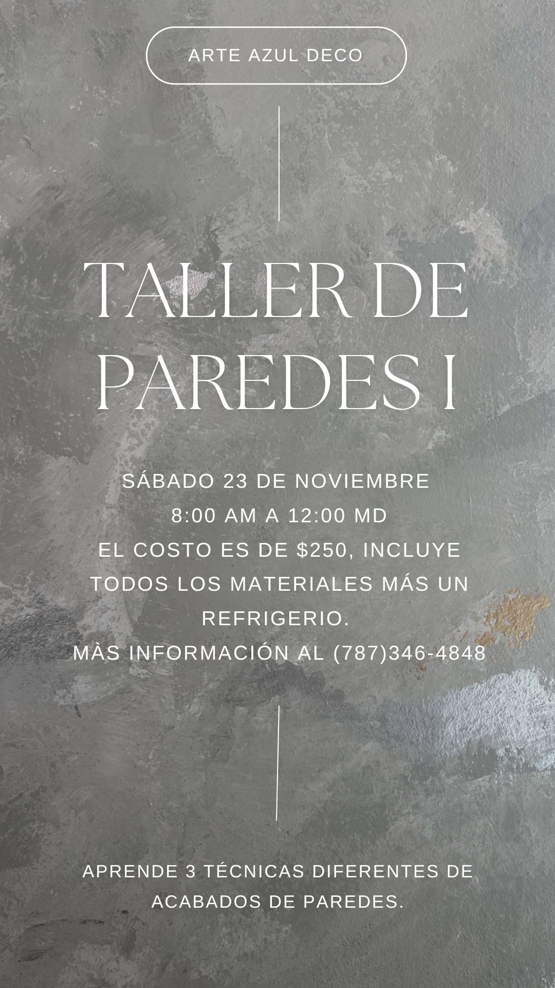 Taller de paredes I