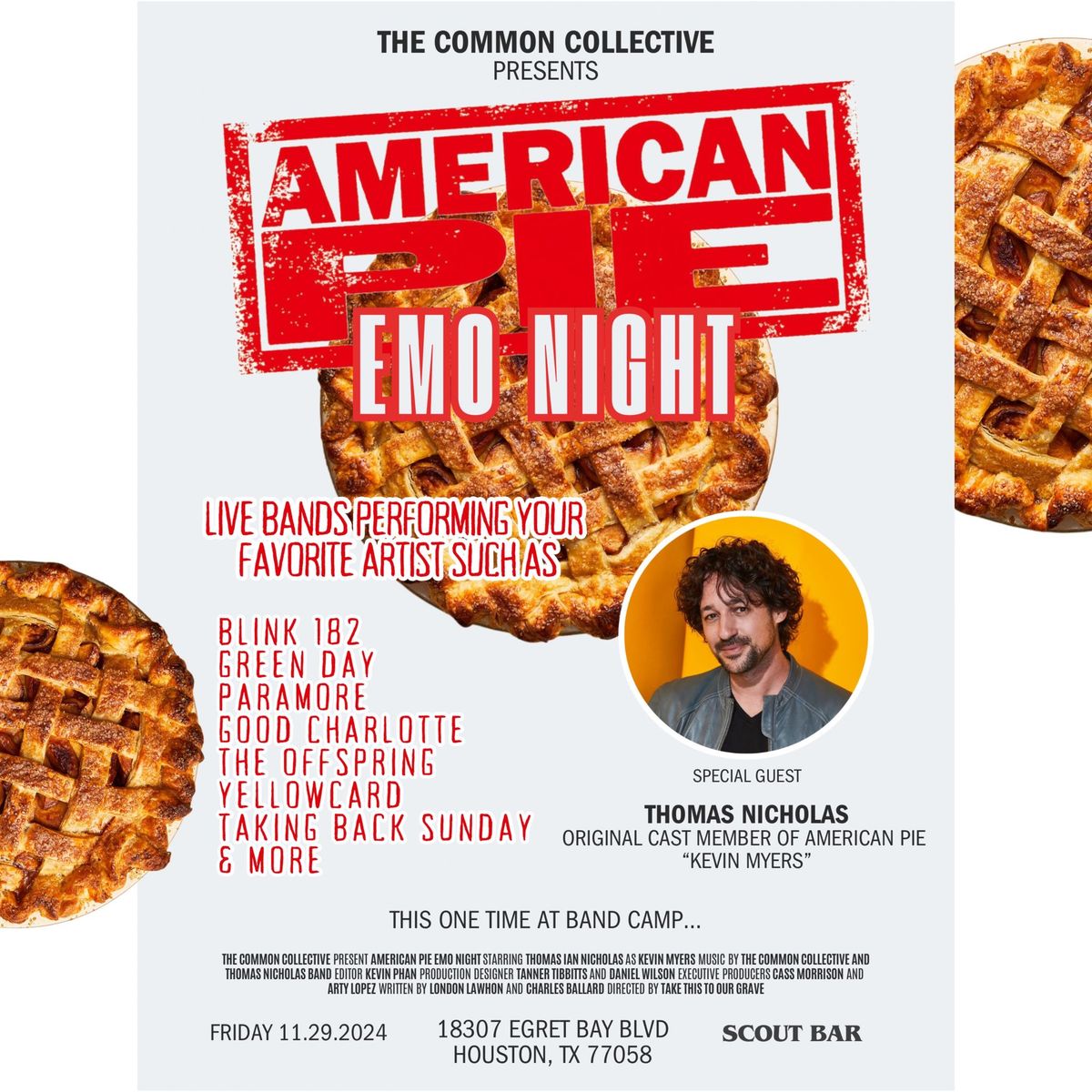 American Pie Emo Night Hosted By Thomas Ian Nicholas