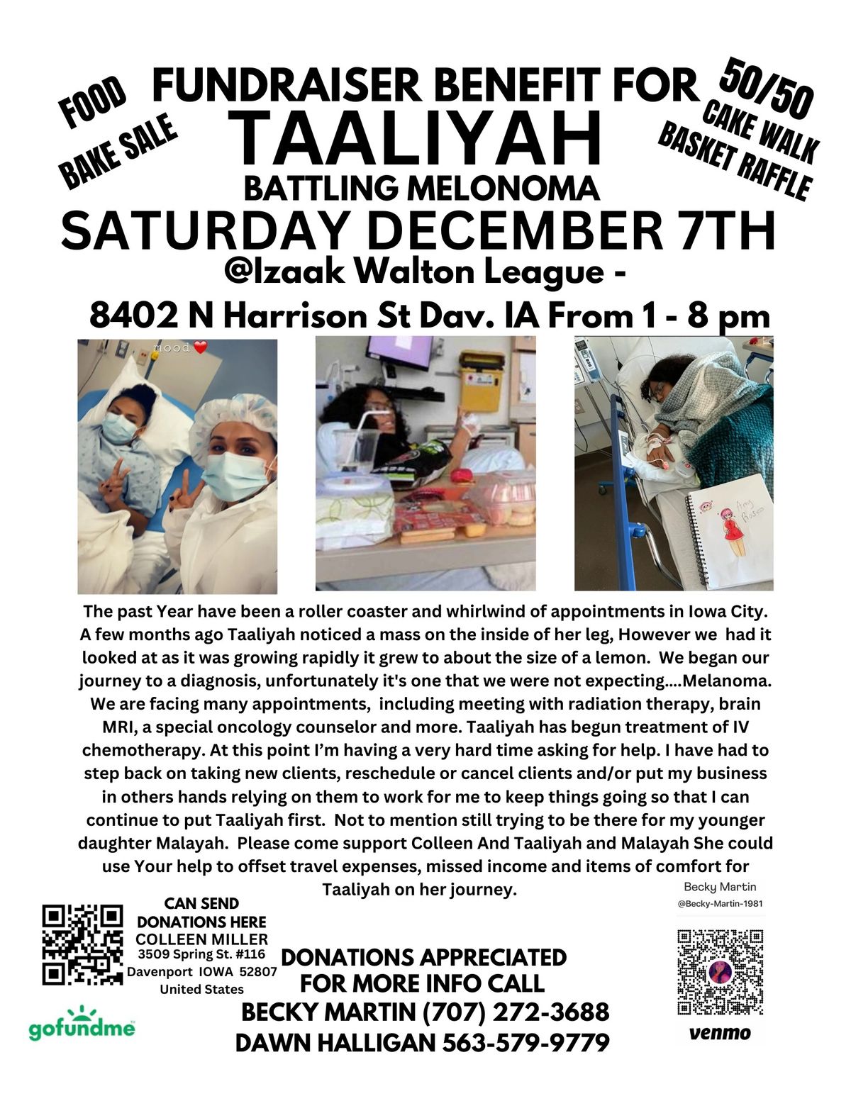 Benefit for Taaliyah 