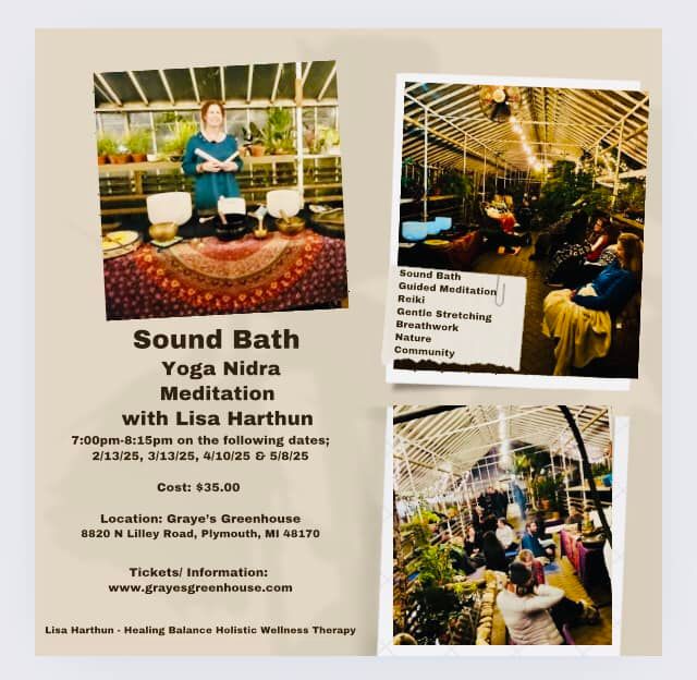 Full Moon Sound Bath Yoga Nidra Meditation at the Greenhouse with Lisa Harthun