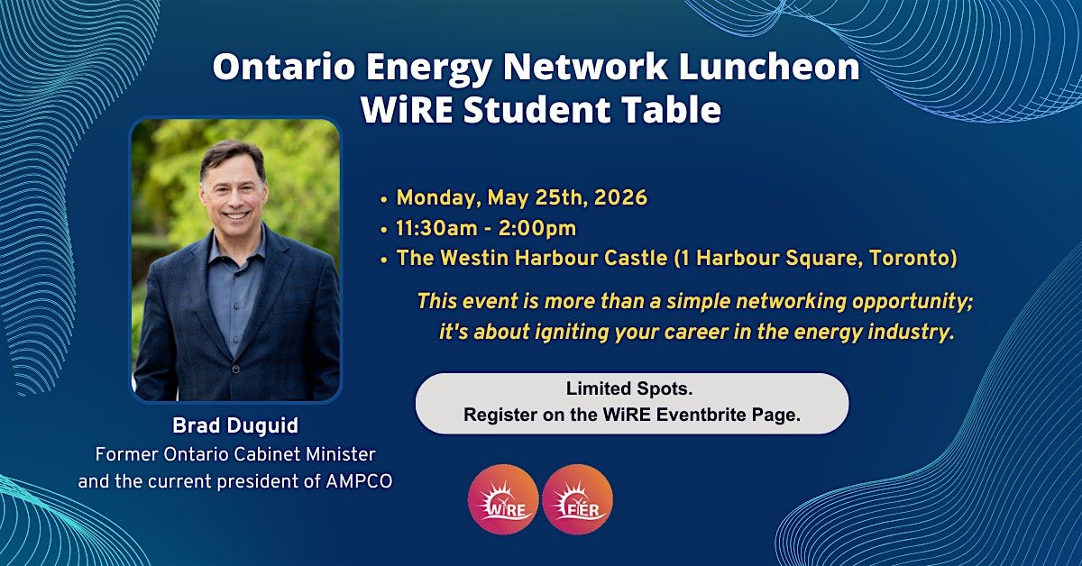 WiRE Student Table at the OEN's May Luncheon