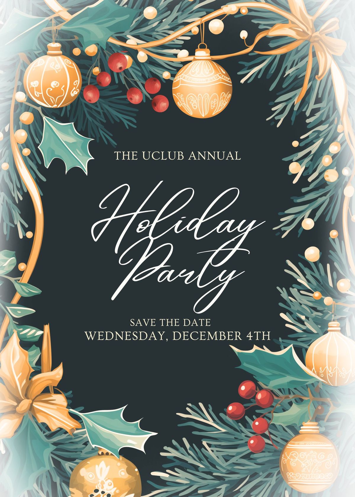 Annual Holiday Party (for members and invited guests only)