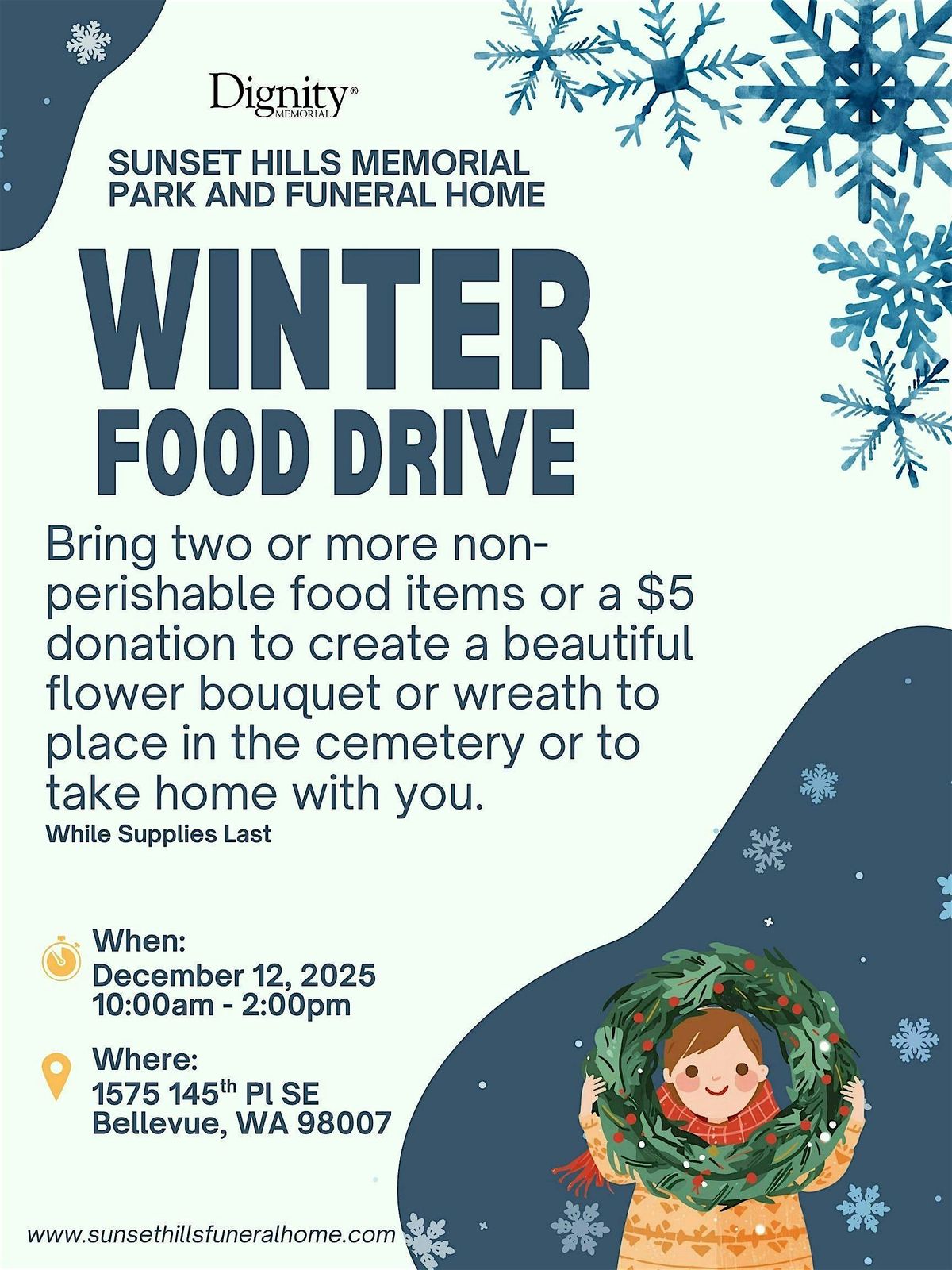 Sunset Hills Winter Food Drive