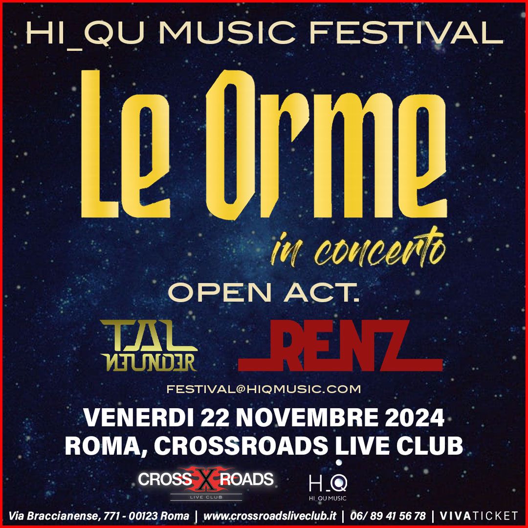 Le Orme in Concerto a Roma | CrossRoads Live Club 