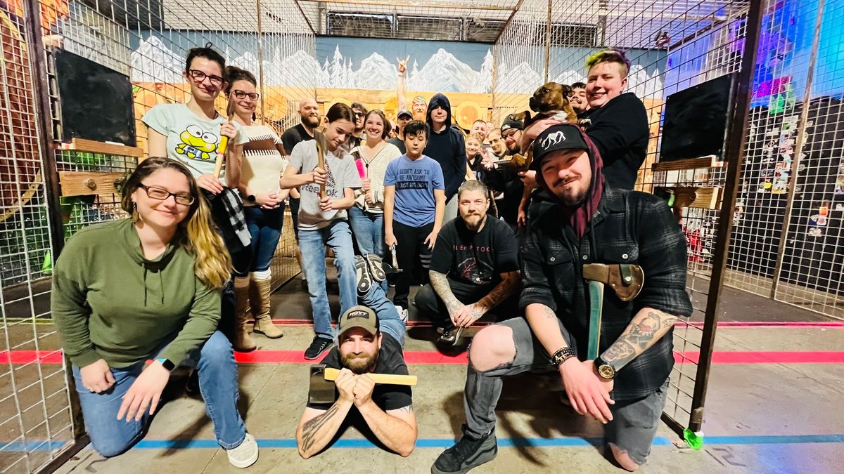 Axe Throwing League Preview Day for Thursday League