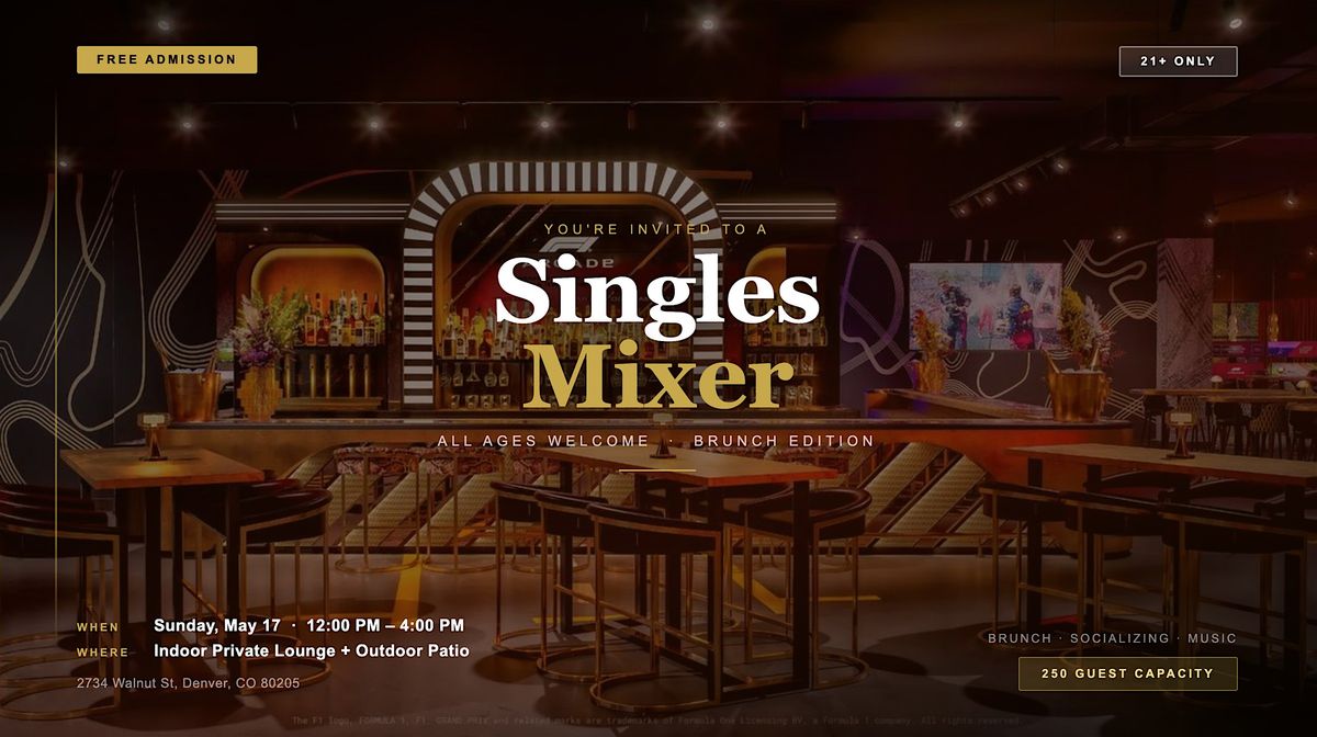 Free Singles Mixer All Ages (21+) - Brunch Edition (RiNo)