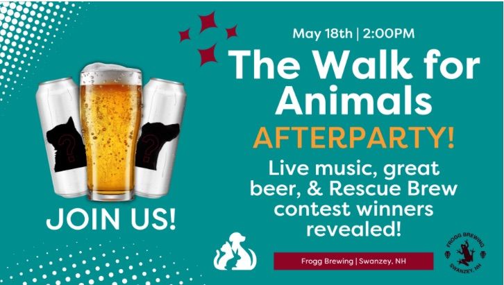 Monadnock Humane Society Walk for Animals After Party @ Frogg Brewing