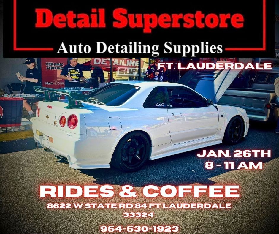 Rides & Coffee at Detail Superstore Ft Lauderdale