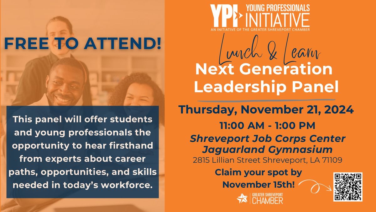 YPI Lunch & Learn - Next Generation Leadership Panel