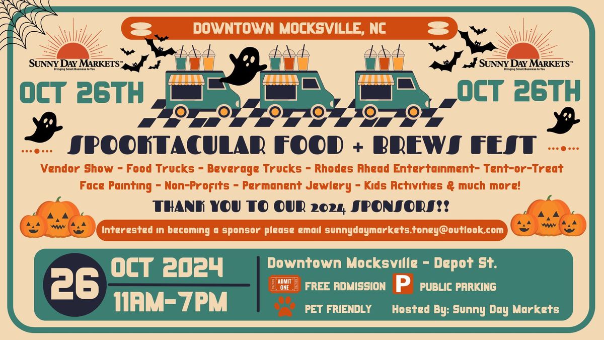 Mocksville Spooktacular Food & Brews Festival