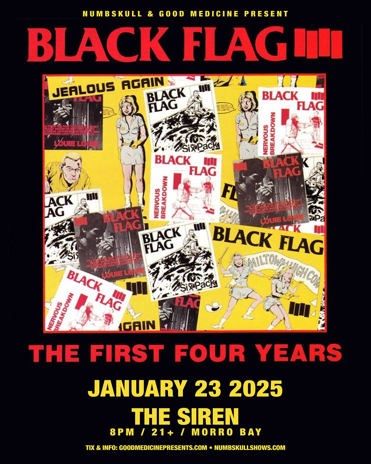 BLACK FLAG performing The First Four Years + more at The Siren