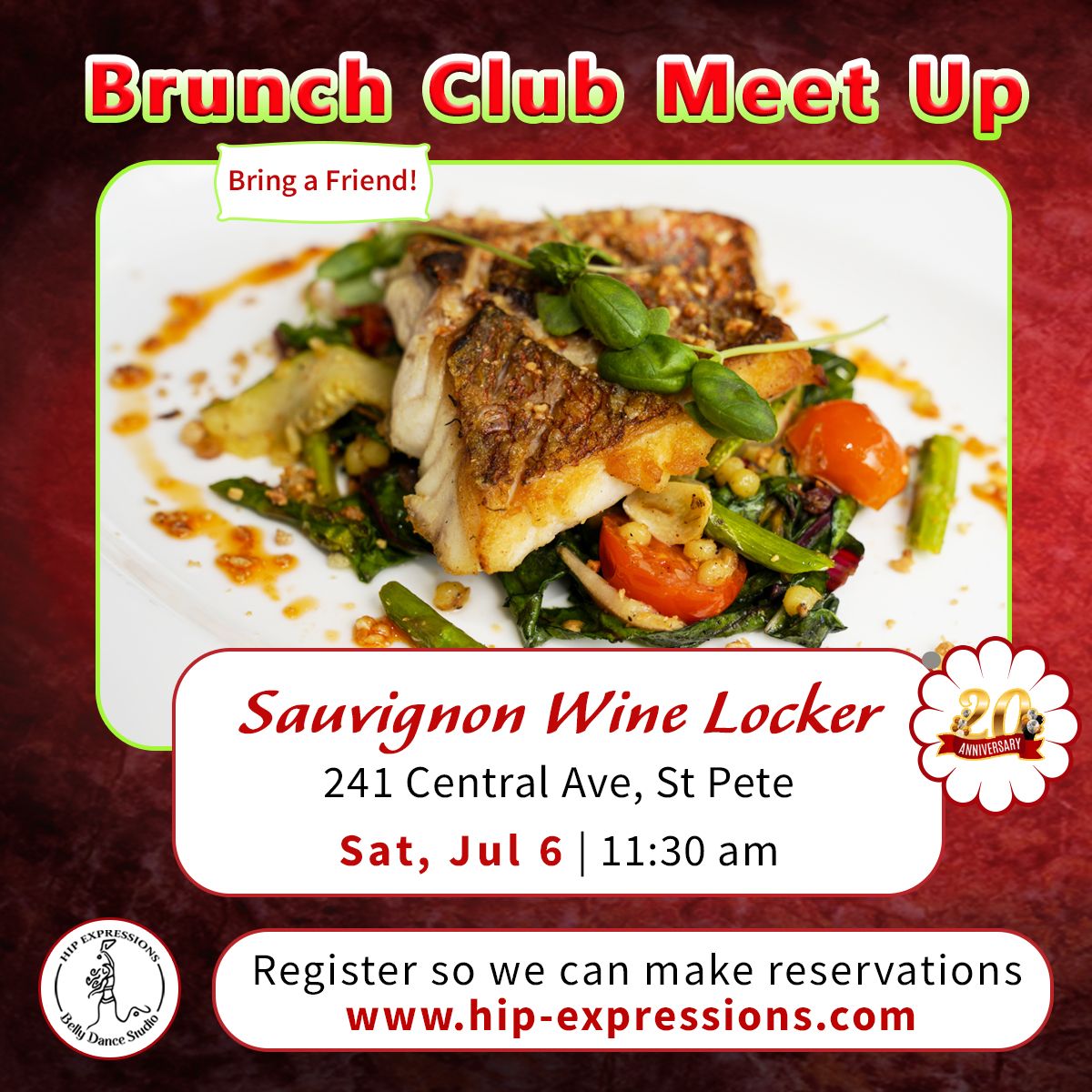 Brunch Club Meet Up | July 6 | 11:30 am | Sauvignon Wine Locker