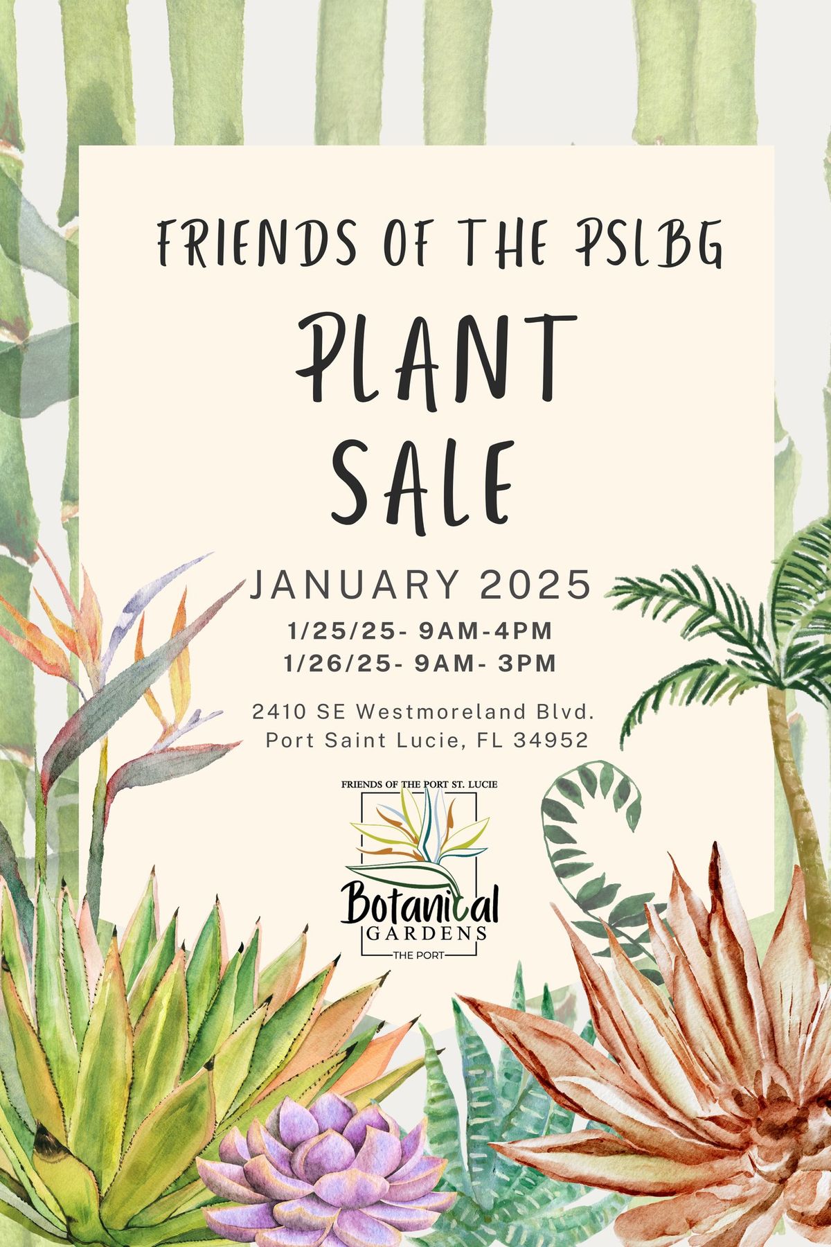 Friends of the PSLBG Plant Sale