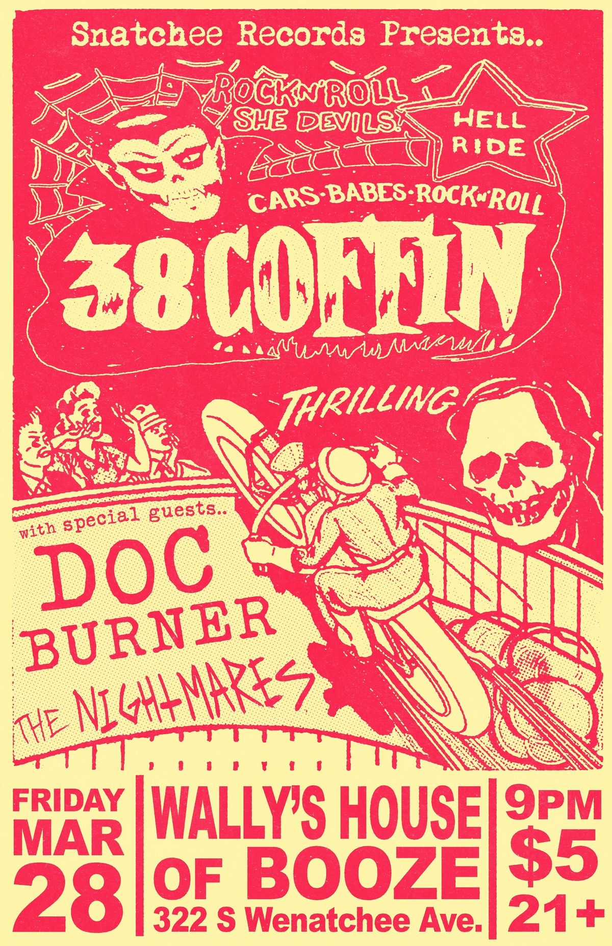 38 Coffin, Doc Burner and The Nightmares!!  Live at Wally\u2019s!!!!