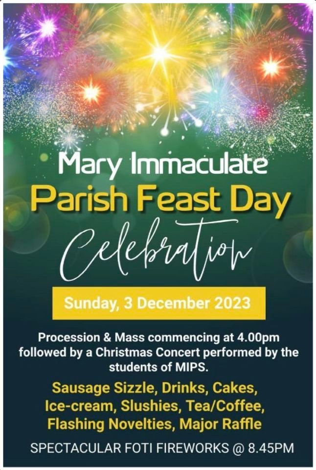 Mary Immaculate Feast Day Celebrations