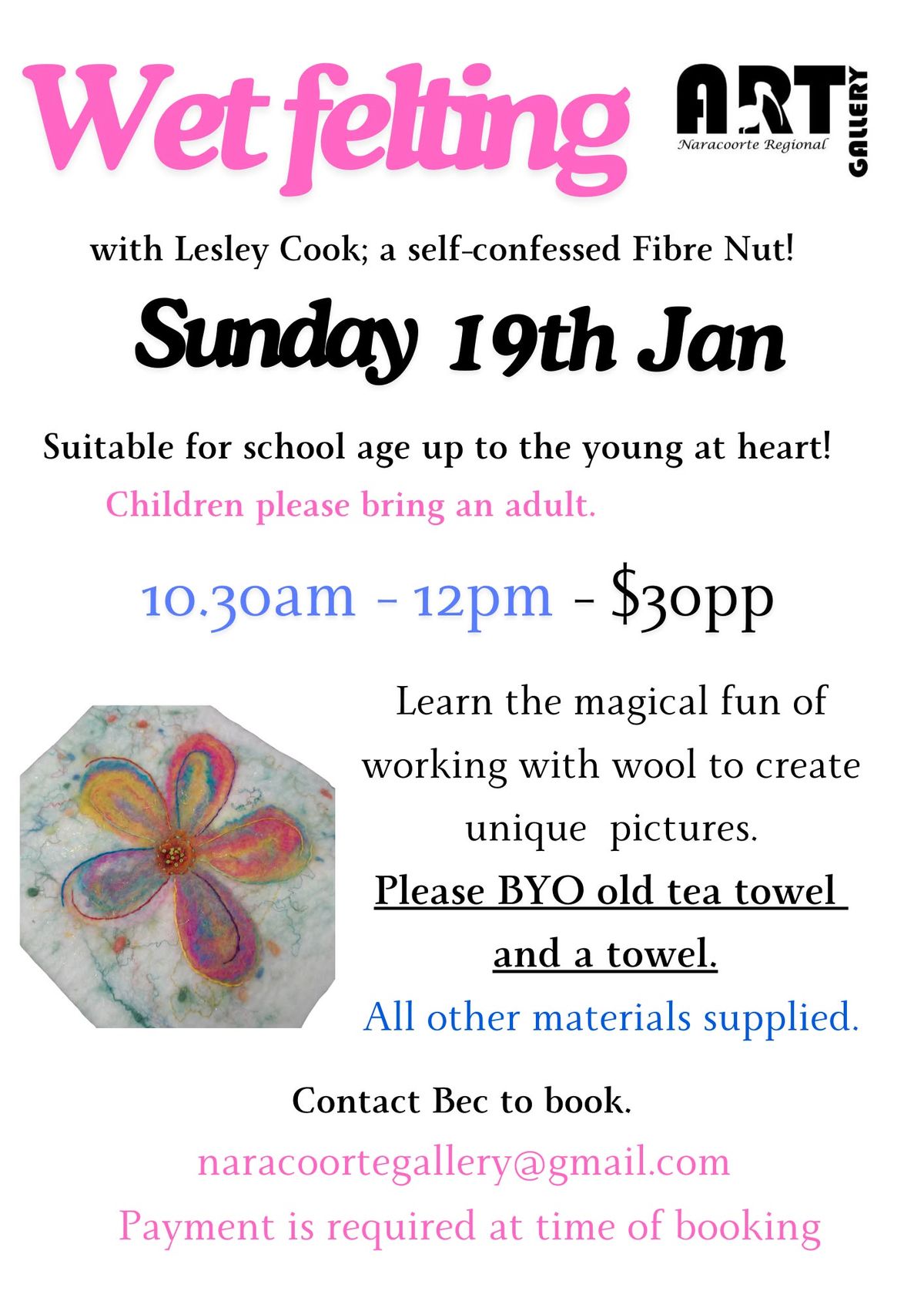 Wet Felting Workshop