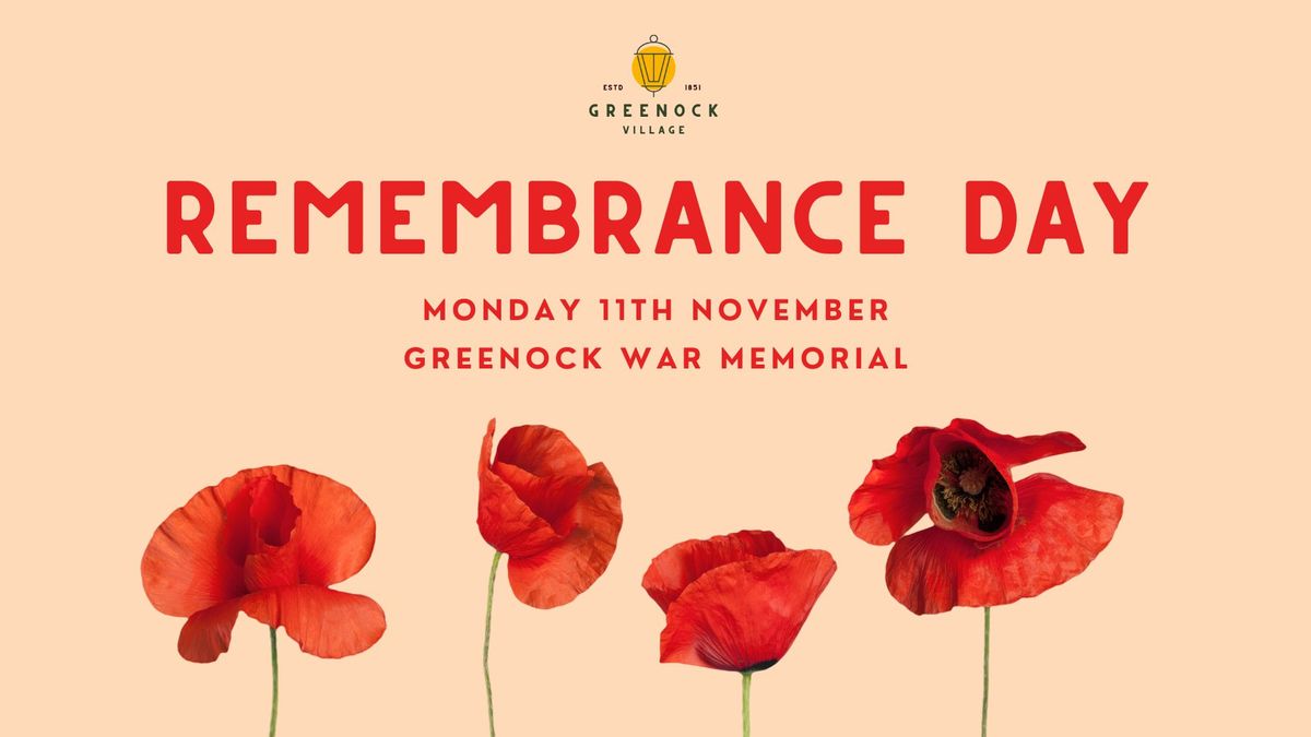 Greenock Remembrance Day Ceremony