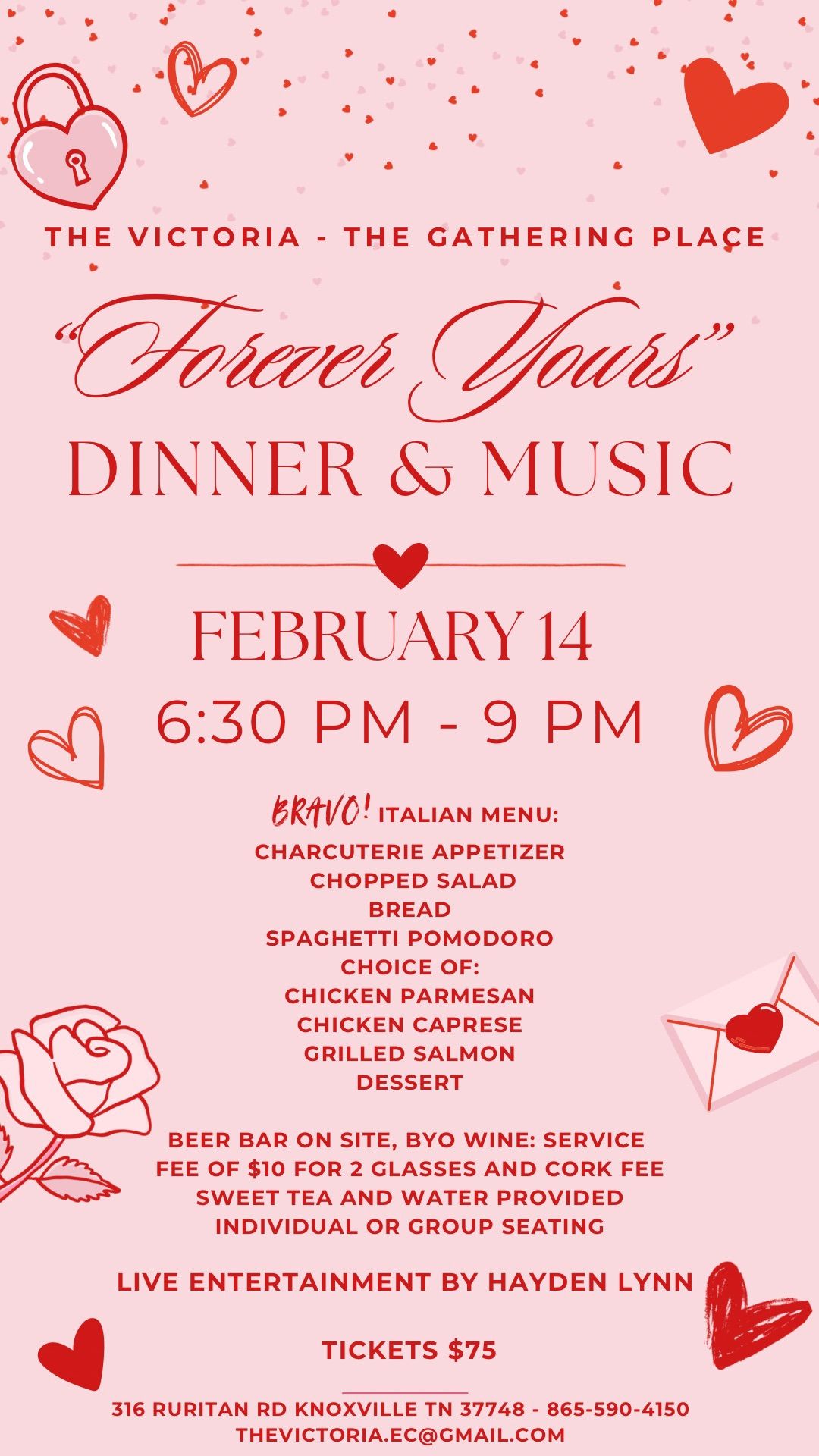 \u201cForever Yours\u201d Dinner & Music