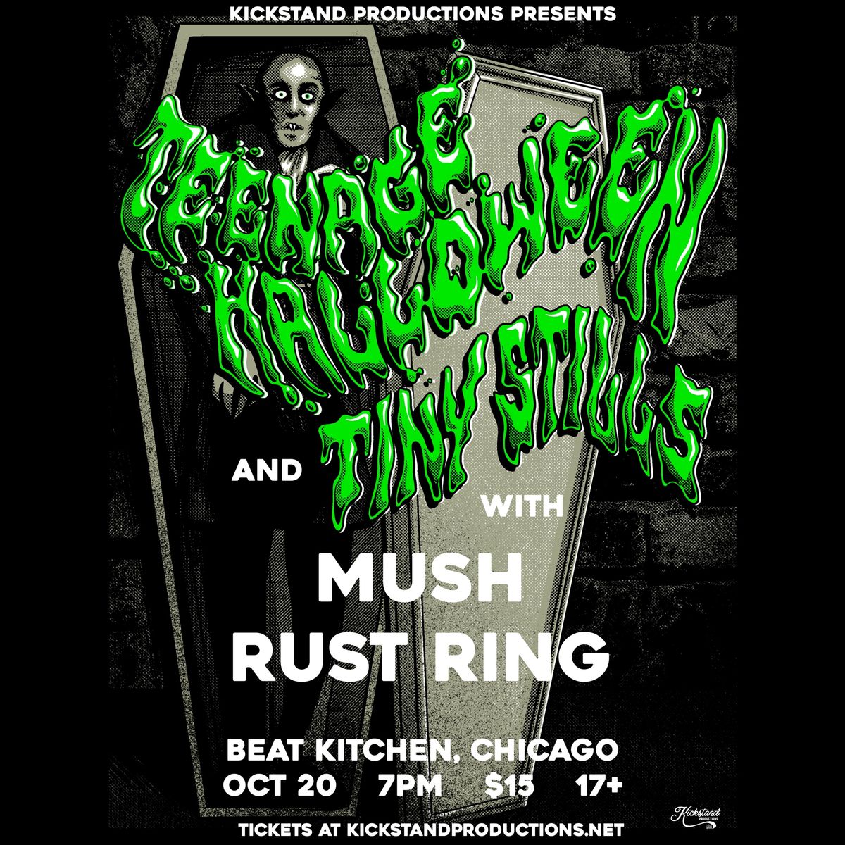 Teenage Halloween & Tiny Stills w\/ Mush, Rust Ring, & Krill\/Knot (solo) at Beat Kitchen