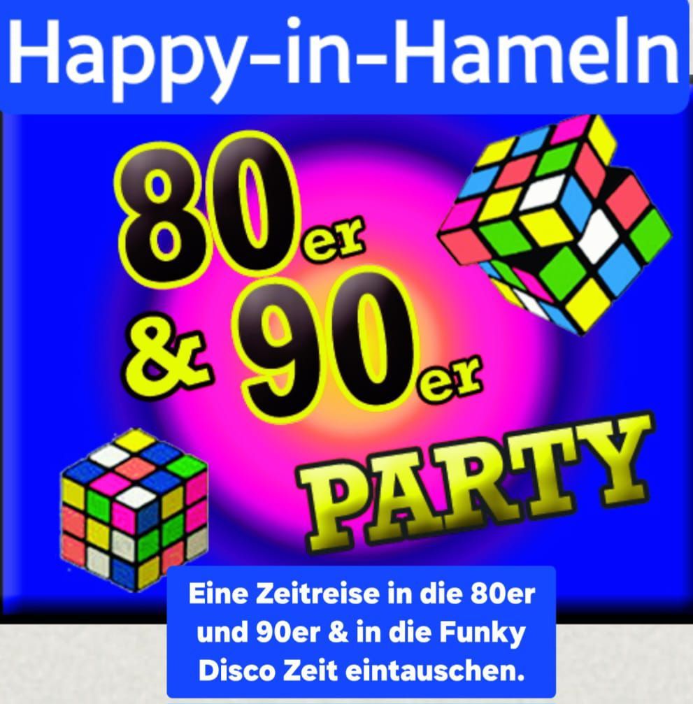 Bereit f\u00fcr eine unvergessliche Zeitreise? \ud83d\ude80 Happy-in-Hameln 80er 90er Party - 2025  