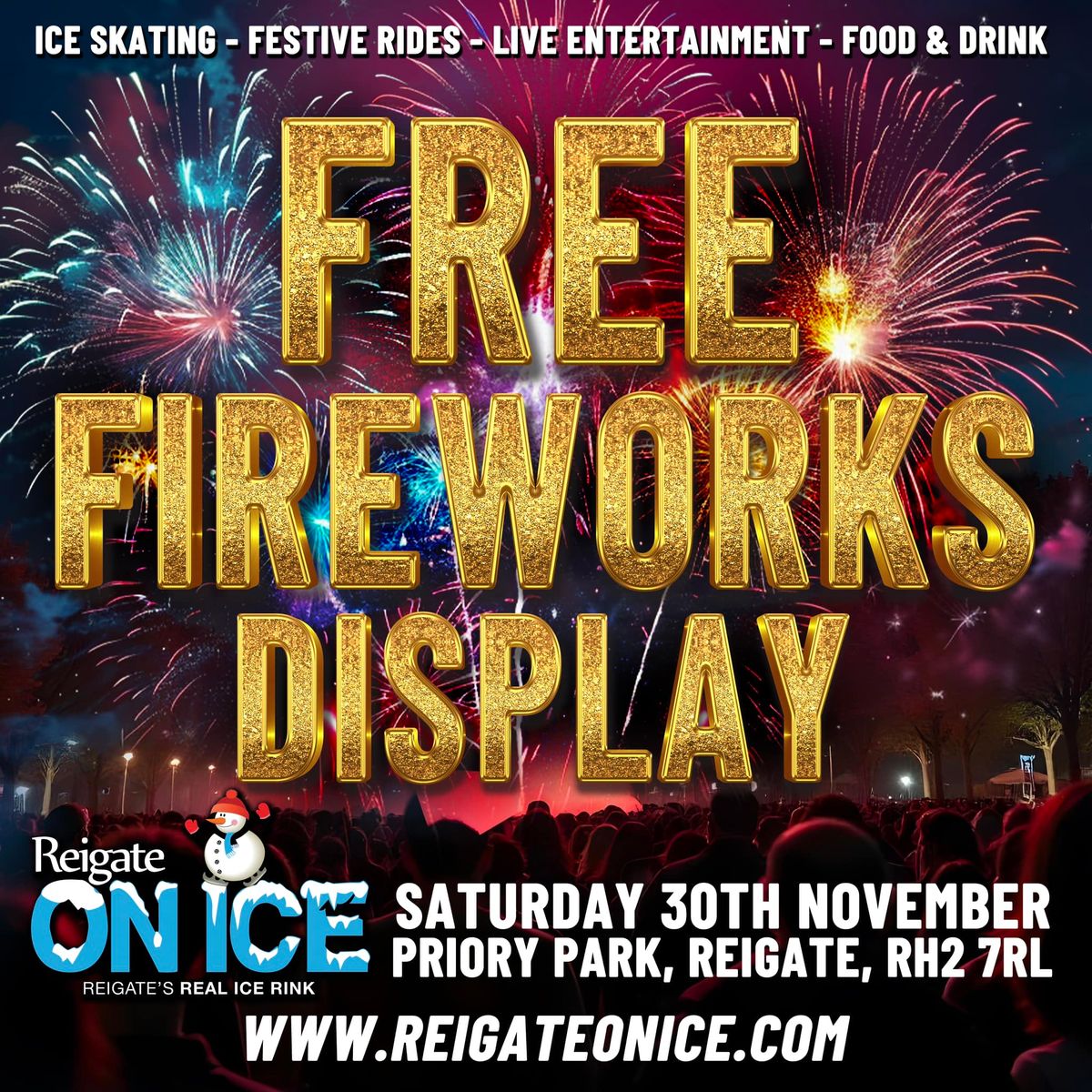 Reigate on ice firework night spectacular 