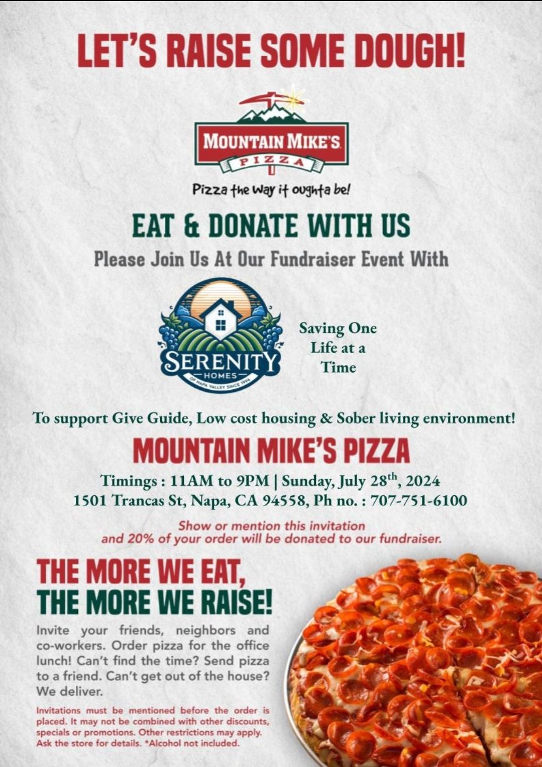 Save the Date: Pizza Fundraiser
