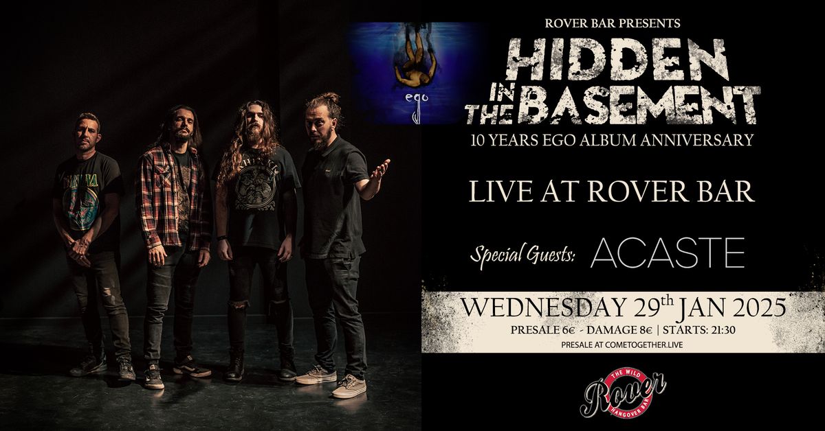 HIDDEN IN THE BASEMENT \/\/ special guest ACASTE || WED. 29.01 \u2022 Live @Rover Bar 