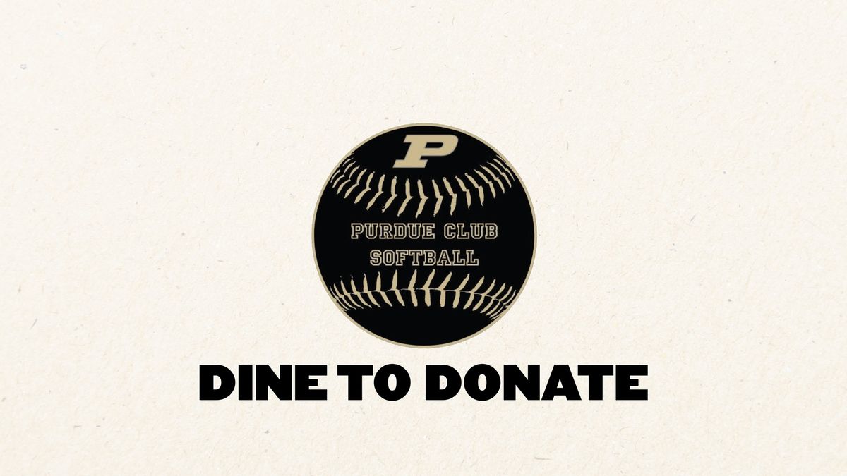 Dine to Donate Purdue Club Softball 