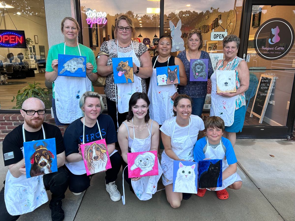 Paint Your Pet for a Cause! At Frabjous Catfe