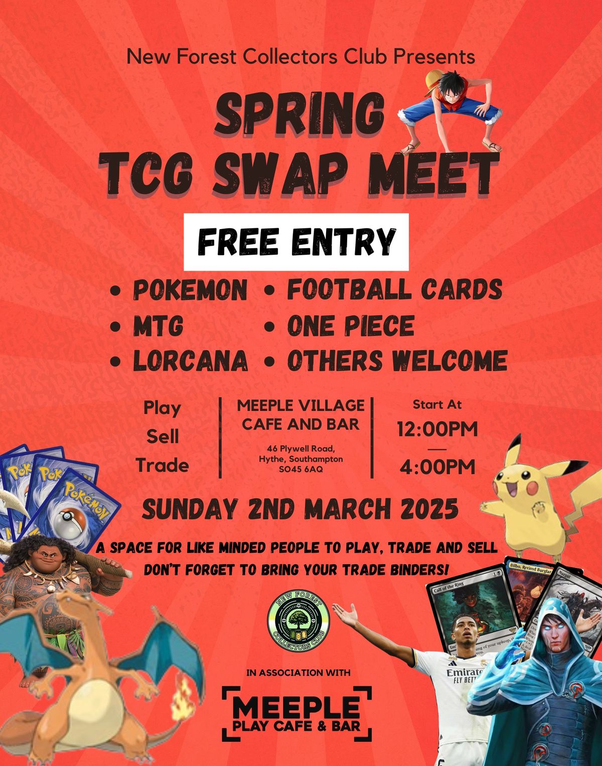 Spring TCG Swap Meet (Pokemon, MTG, Lorcana, One Piece plus more)