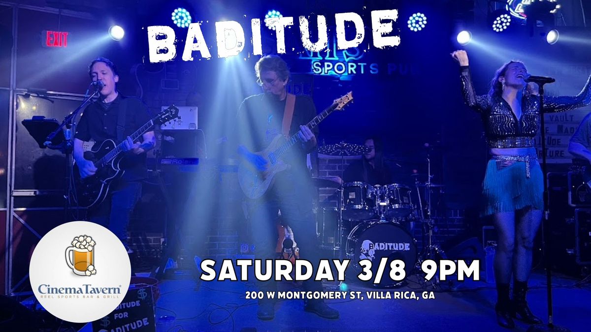 Baditude parties at Cinema Tavern - Rock & Pop Hits