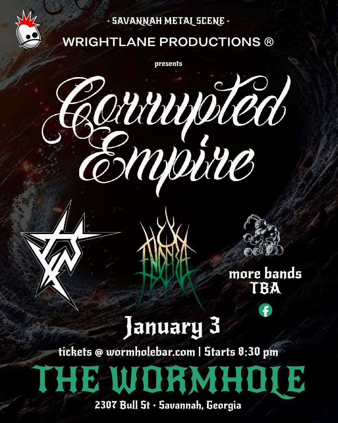  Corrupted Empire, Coffin Slide and Endera ( Metal)