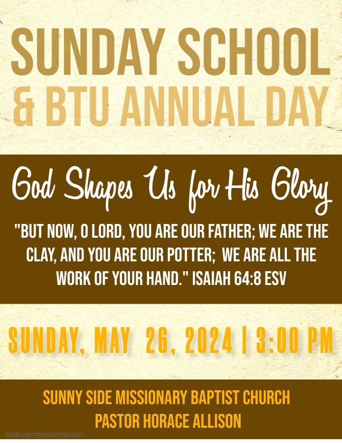Sunday School and BTU Annual Day
