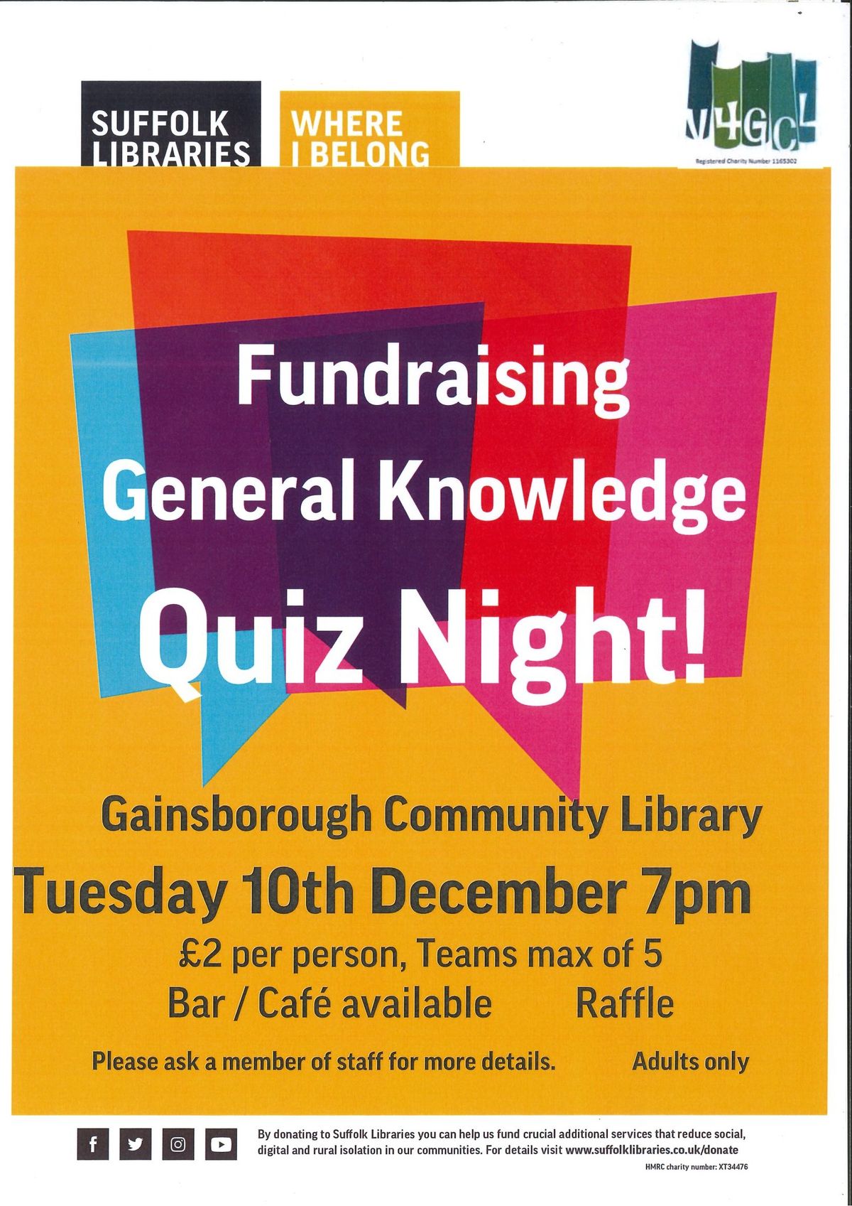 Fundraising General Knowledge Quiz Night