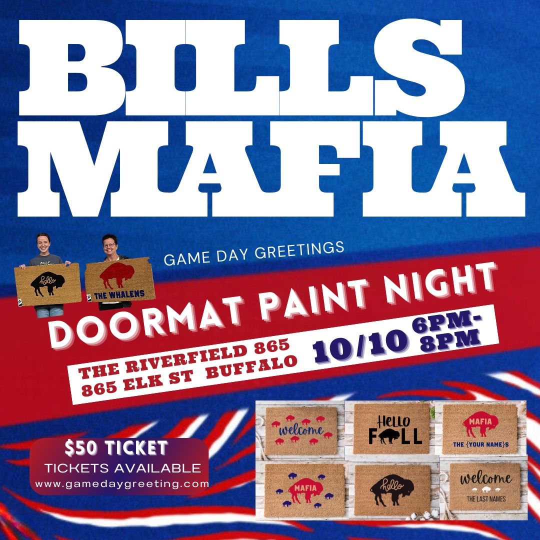 Bills Mafia Doormat Paint Night