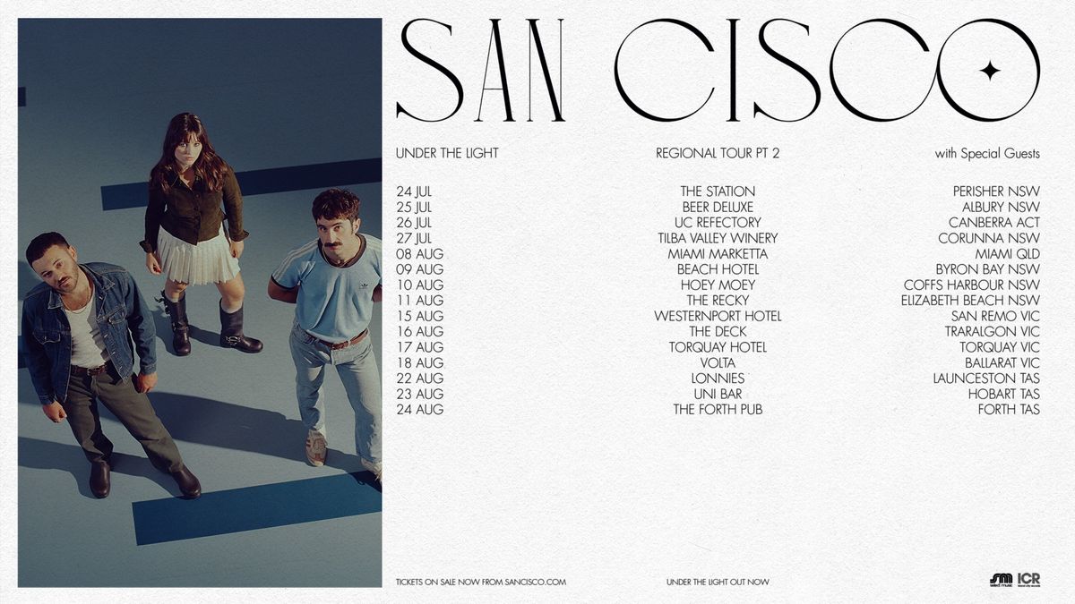 SAN CISCO | Regional Tour | UC Refectory, Canberra ACT