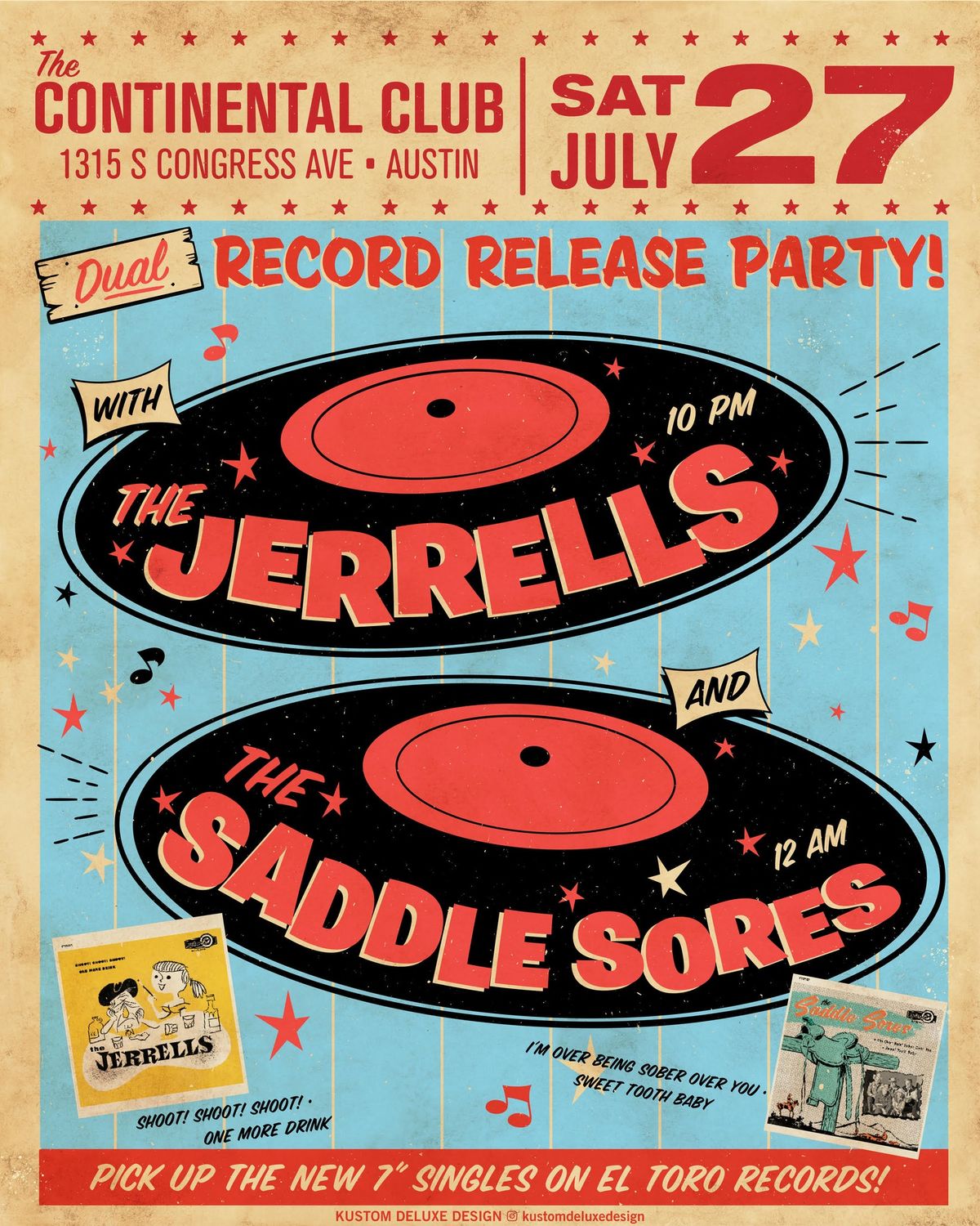 The Saddle Sores\/The Jerrells Dual Single Record Release Party