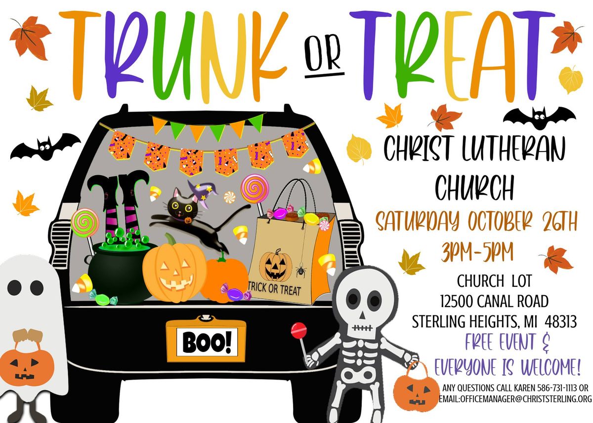 TRUNK OR TREAT EXTRAVAGANZA