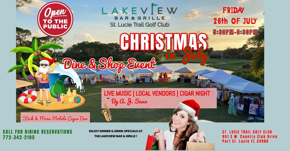 Christmas in July Dine & Shop Event